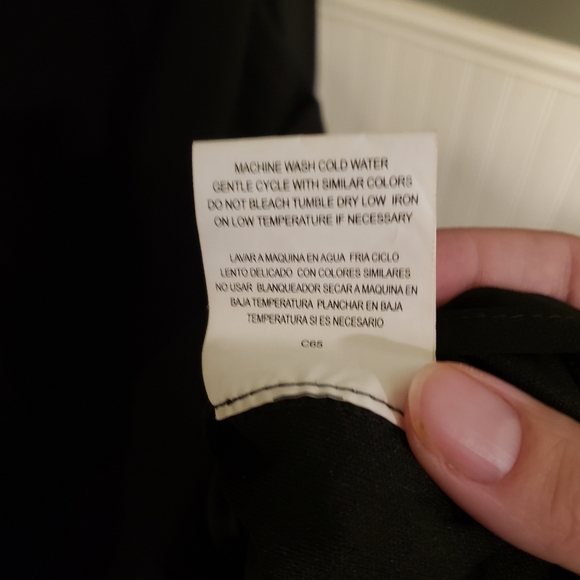 Lily Rose Padded Black Tie Dress, Sheer sleeves - Picture 2 of 8